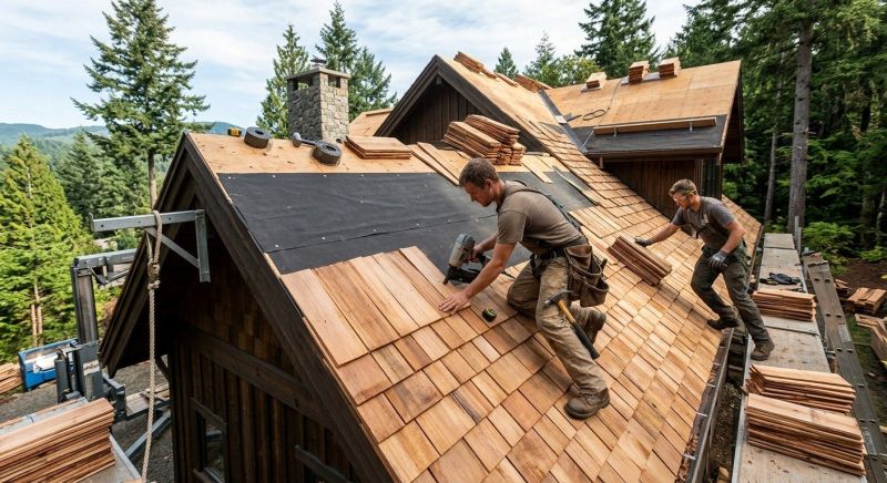 Wood Roofing Installation in Kankakee County, IL