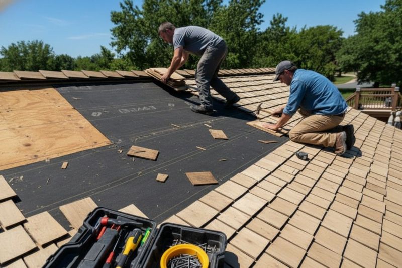 Wood Shake Roof Repair in Wilmington, IL