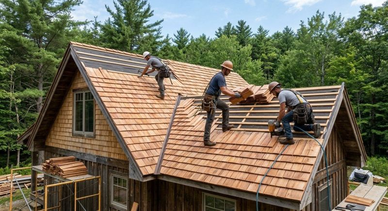 Wooden Roof Installation in Kankakee County, IL